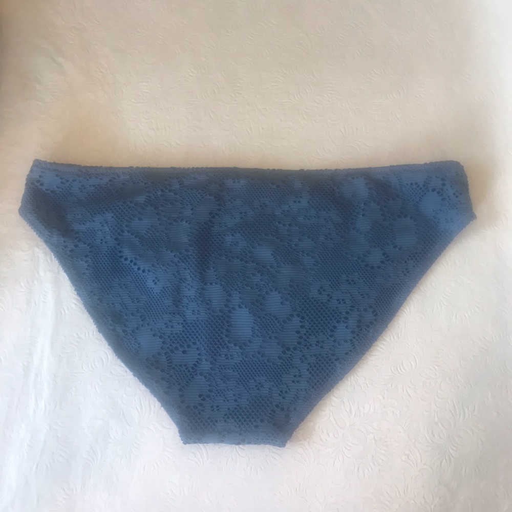 Aerie Swim Blue Lace Bikini Bottom Size Large - Picture 2 of 6